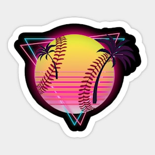 Retro Aesthetic Baseball Sticker